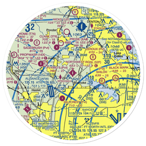 Northwest Regional Airport (52F) VFR Sectional Sticker (30 mile)