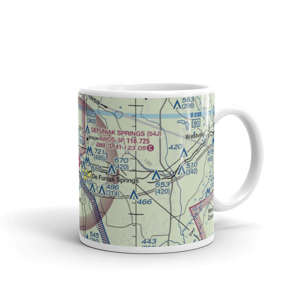 Defuniak Springs Airport (54J) VFR Sectional  Mug 