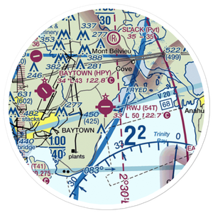 RWJ Airpark (54T) VFR Sectional Sticker (20 mile)