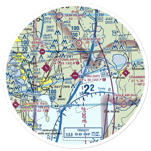 RWJ Airpark (54T) VFR Sectional Sticker (30 mile)