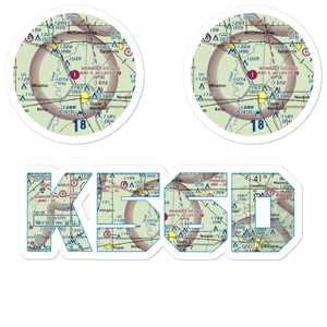 Wyandot County Airport (56D) VFR Sectional Sticker Pack