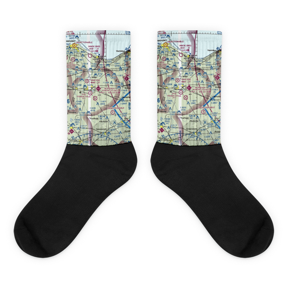 Norwalk Huron County Airport (5A1) VFR Sectional Socks 