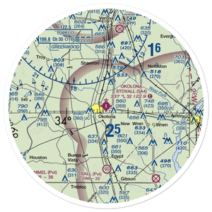 Okolona Municipal-Richard Stovall Field (5A4) VFR Sectional Sticker (30 mile)