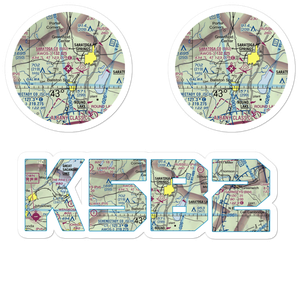 Saratoga County Airport (5B2) VFR Sectional Sticker Pack