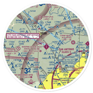 Boerne Stage Field (5C1) VFR Sectional Sticker (30 mile)