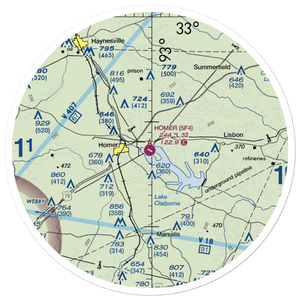Homer Municipal Airport (5F4) VFR Sectional Sticker (30 mile)