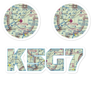 Bluffton Airport (5G7) VFR Sectional Sticker Pack