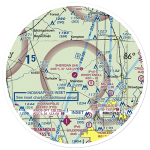 Sheridan Airport (5I4) VFR Sectional Sticker (30 mile)