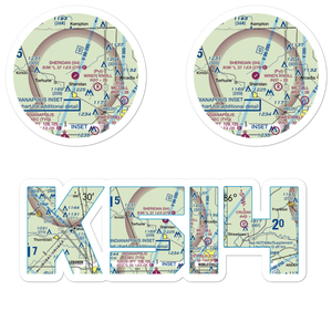 Sheridan Airport (5I4) VFR Sectional Sticker Pack