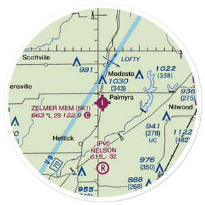 Zelmer Memorial Airpark Inc Airport (5K1) VFR Sectional Sticker (20 mile)