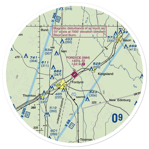 Fordyce Municipal Airport (5M4) VFR Sectional Sticker (30 mile)