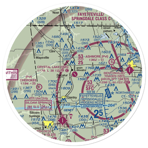 Crystal Lake Airport (5M5) VFR Sectional Sticker (30 mile)