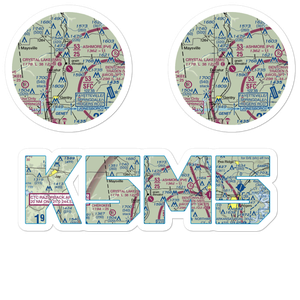 Crystal Lake Airport (5M5) VFR Sectional Sticker Pack