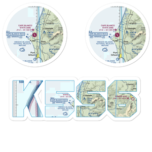 Cape Blanco State Airport (5S6) VFR Sectional Sticker Pack