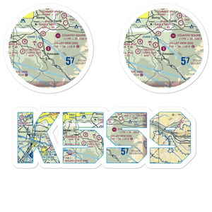 Valley View Airport (5S9) VFR Sectional Sticker Pack