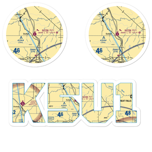 Dutton Airport (5U1) VFR Sectional Sticker Pack