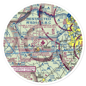 P K Airpark (5W4) VFR Sectional Sticker (30 mile)