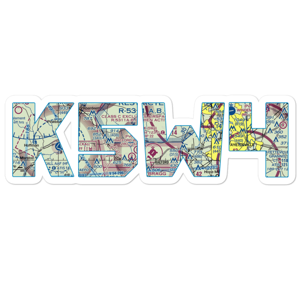 P K Airpark (5W4) VFR Sectional Sticker 
