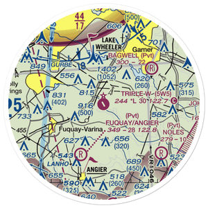 Triple W Airport (5W5) VFR Sectional Sticker (20 mile)