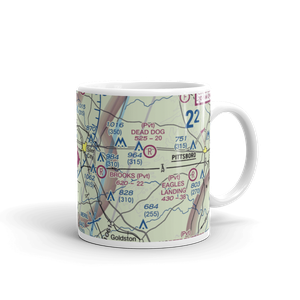 Siler City Municipal Airport (SCR) VFR Sectional  Mug