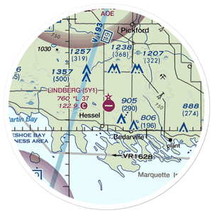 Albert J Lindberg Airport (5Y1) VFR Sectional Sticker (20 mile)