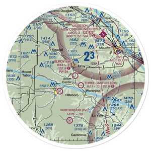 Elroy Municipal Airport (60C) VFR Sectional Sticker (30 mile)
