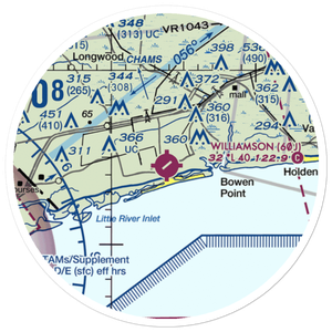Odell Williamson Municipal Airport (60J) VFR Sectional Sticker (20 mile)