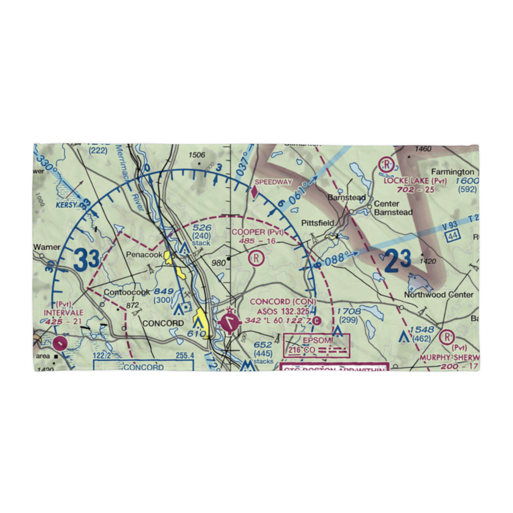Cooper Farm Airport (NH07) VFR Sectional Towel 