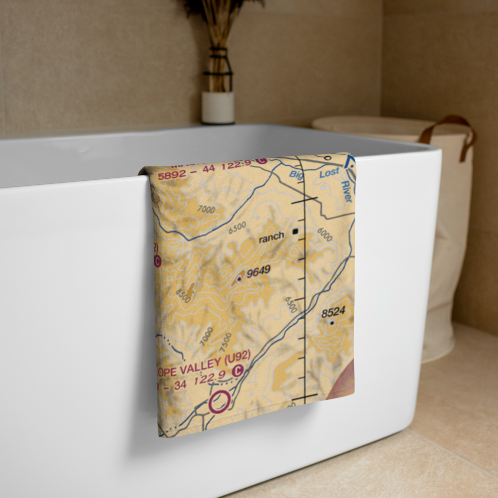Copper Basin Airport (0U2) VFR Sectional Towel 