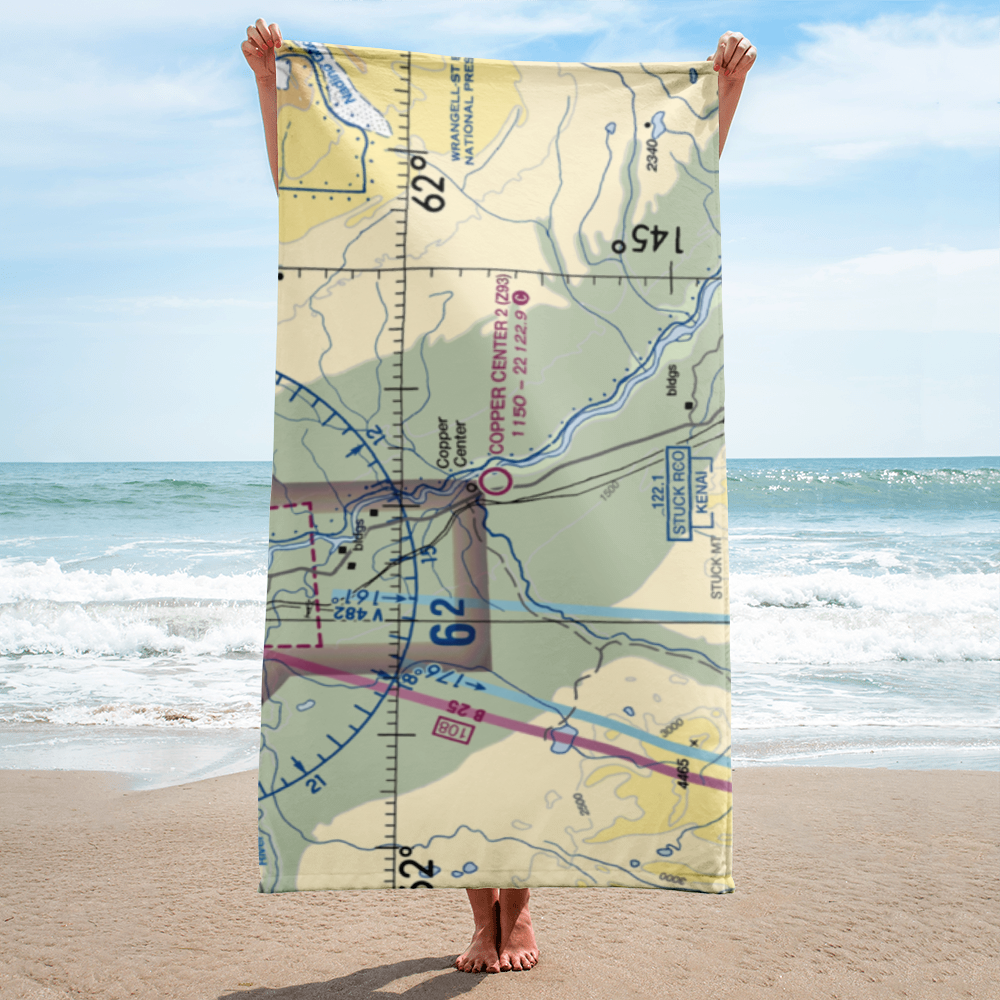 Copper Center 2 Airport (Z93) VFR Sectional Towel 