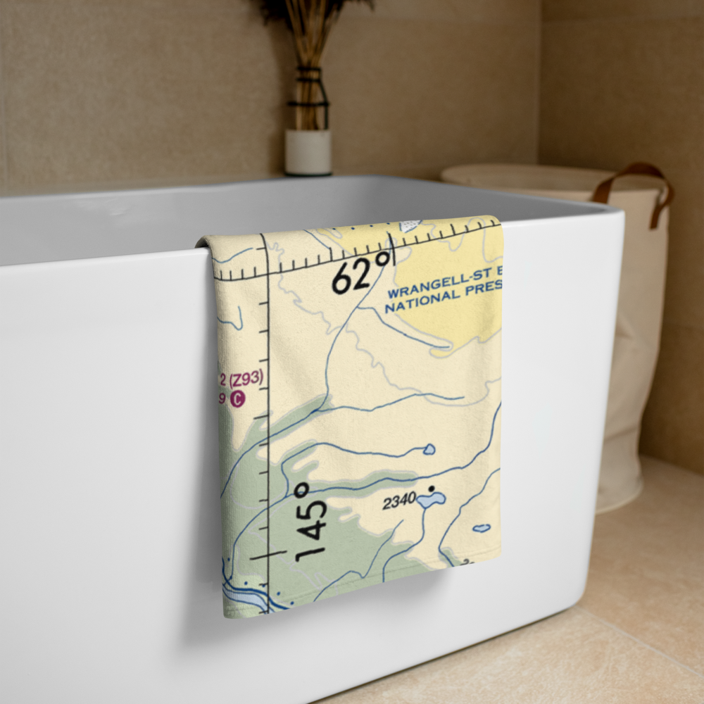 Copper Center 2 Airport (Z93) VFR Sectional Towel 