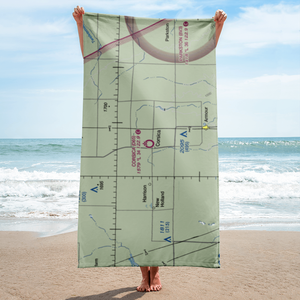 Corsica Municipal Airport (D65) VFR Sectional Towel