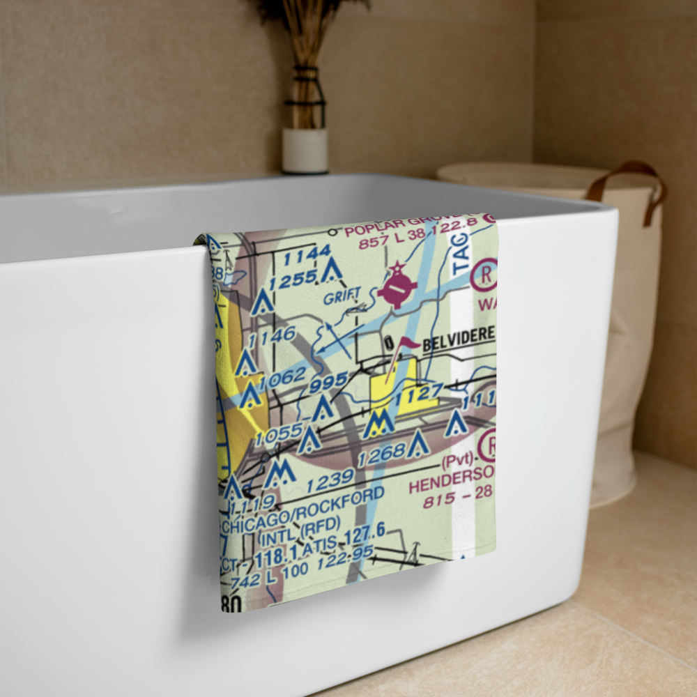 Cottonwood Airport (1C8) VFR Sectional Towel 