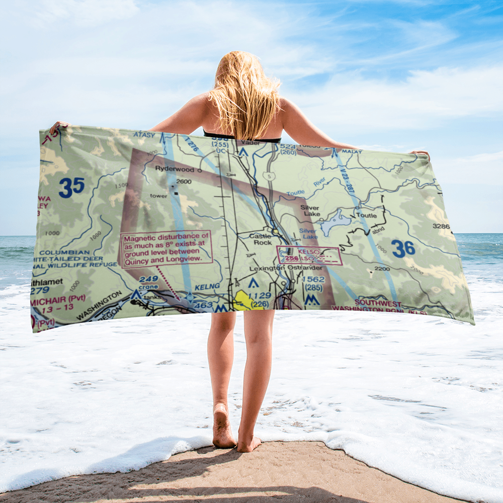 Cougar Flat Airstrip (WN24) VFR Sectional Towel 