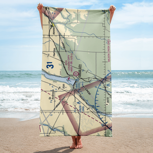 Coulee City Airport (WA15) VFR Sectional Towel