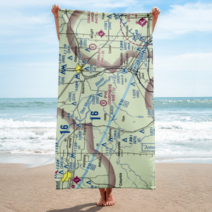 Courtney's Landing Airport (99IA) VFR Sectional Towel