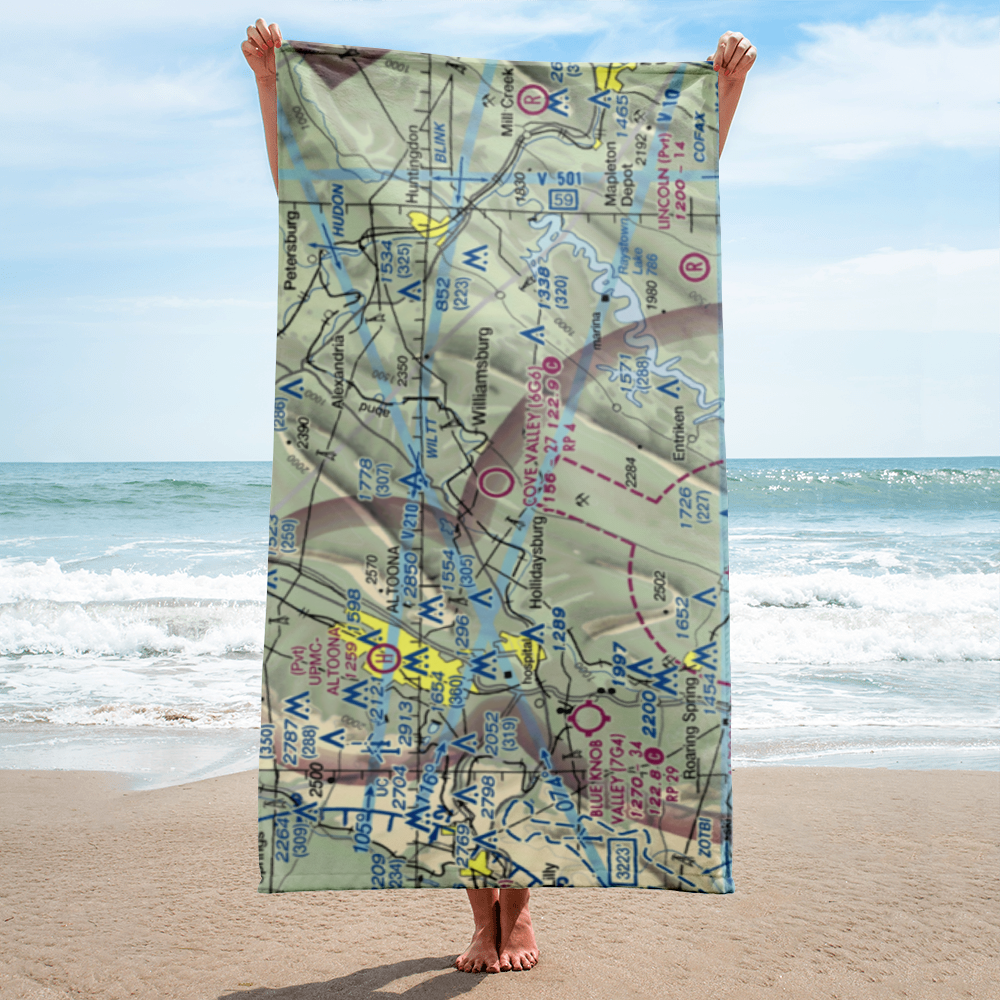 Cove Valley Airport (6G6) VFR Sectional Towel 