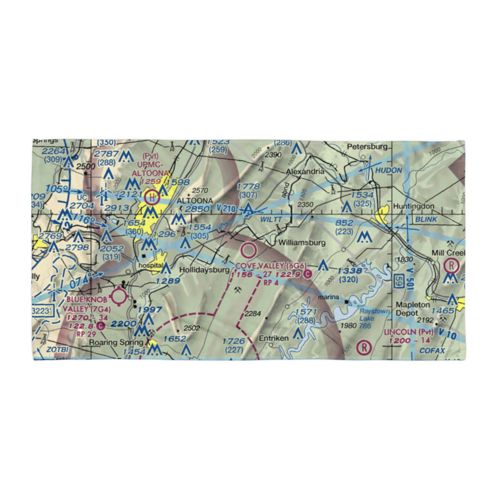 Cove Valley Airport (6G6) VFR Sectional Towel 