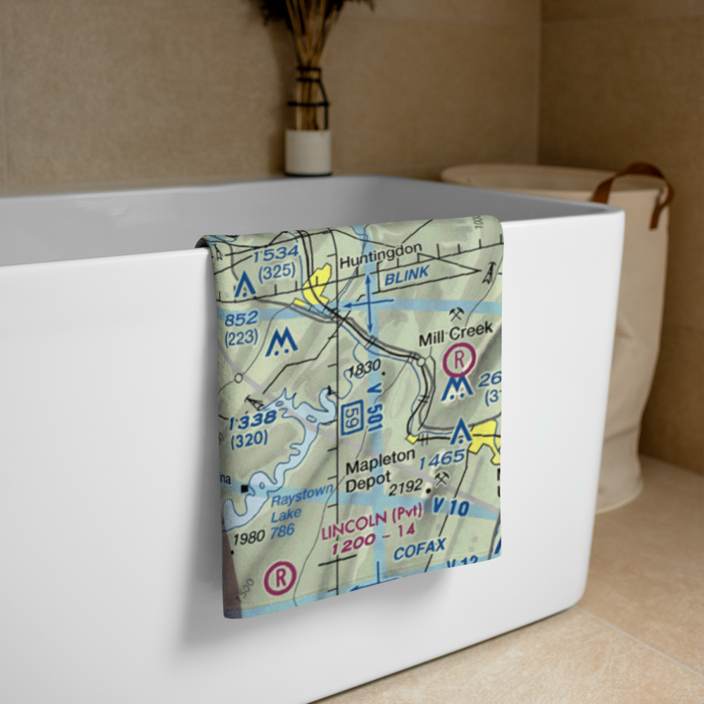 Cove Valley Airport (6G6) VFR Sectional Towel 