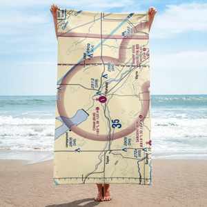 Cram Field (BUB) VFR Sectional Towel