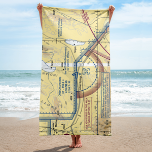 Creech Air Force Base (INS) VFR Sectional Towel