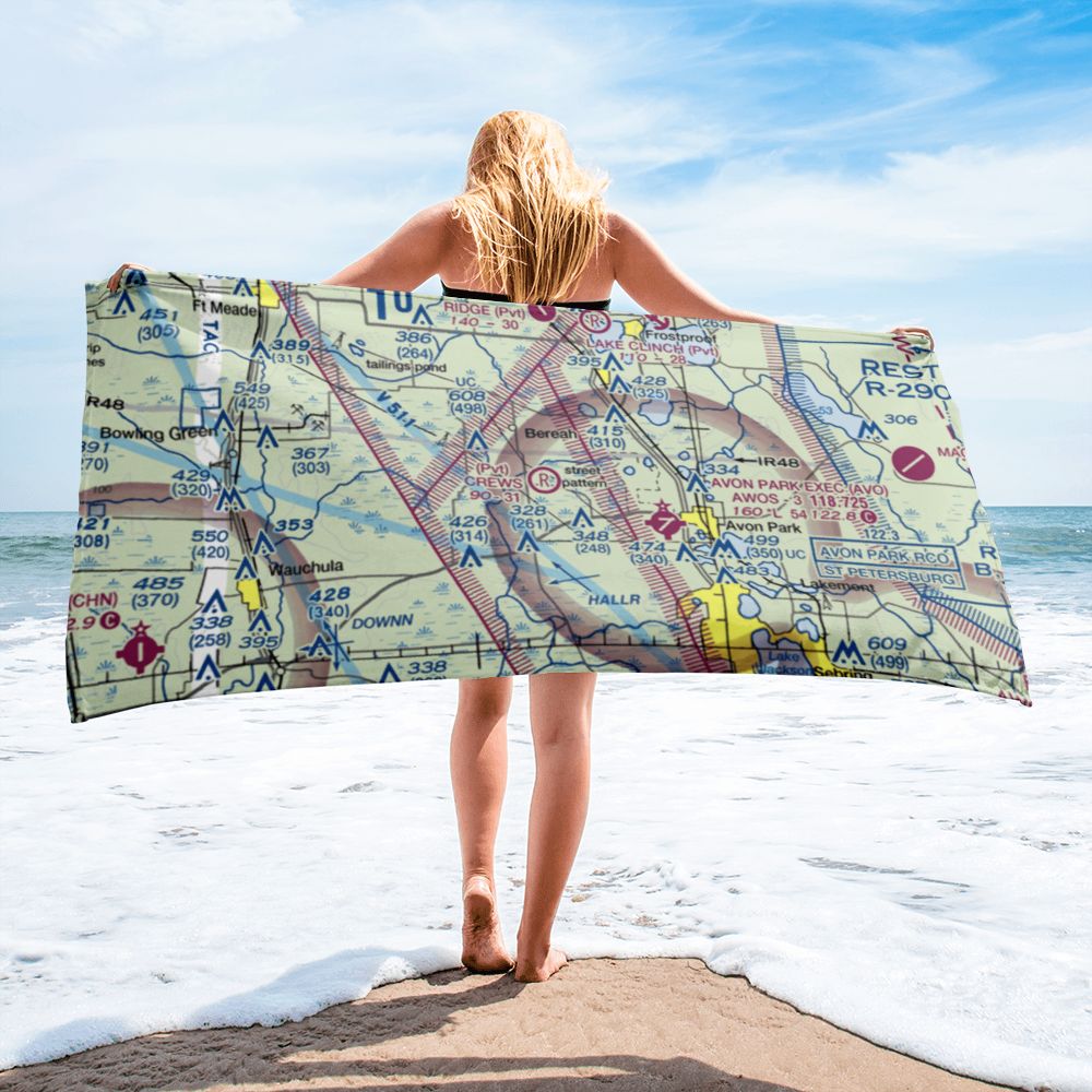 Crews Homestead Ranch Airport (FL01) VFR Sectional Towel 