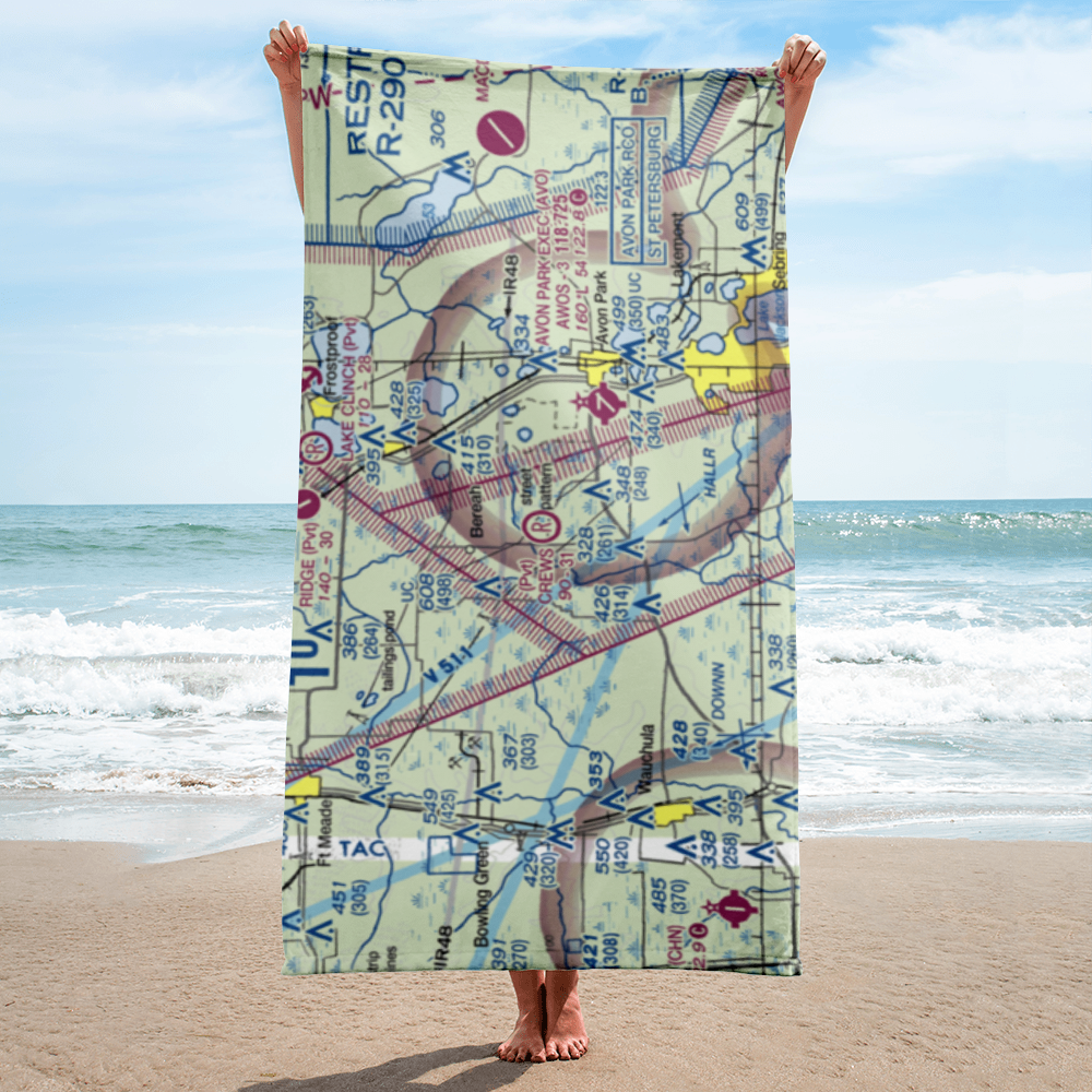 Crews Homestead Ranch Airport (FL01) VFR Sectional Towel 