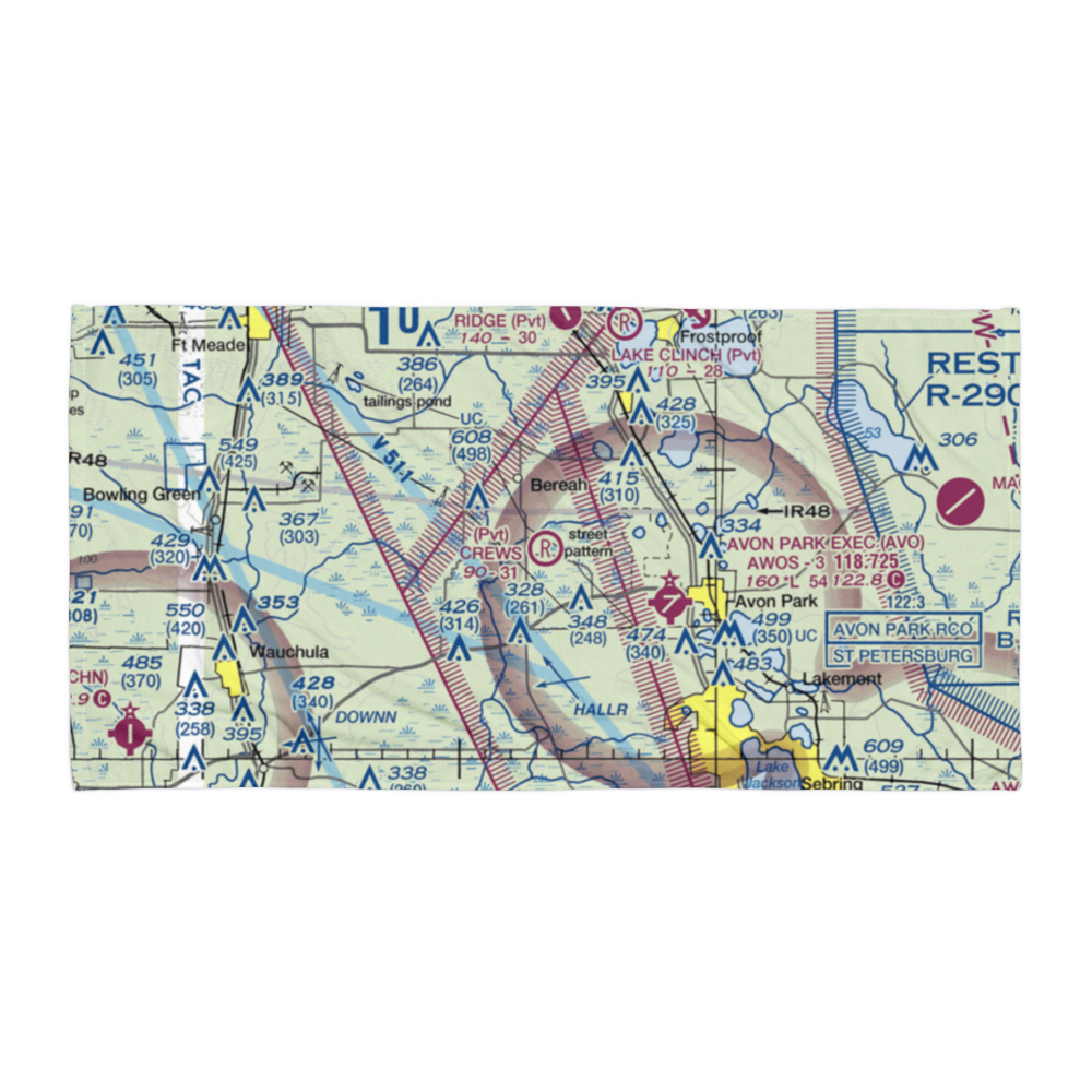 Crews Homestead Ranch Airport (FL01) VFR Sectional Towel 