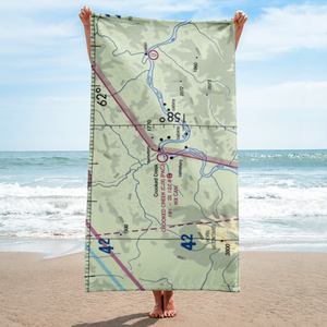 Crooked Creek Airport (CJX) VFR Sectional Towel