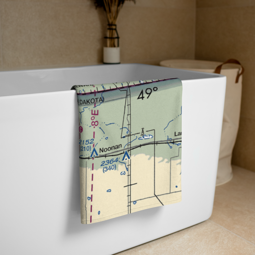 Crosby Municipal Airport (D50) VFR Sectional Towel 