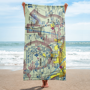 Cross-Country Estates Airport (07TS) VFR Sectional Towel