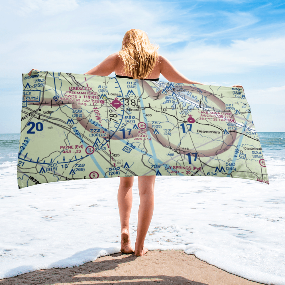 Cub Field (VA81) VFR Sectional Towel 