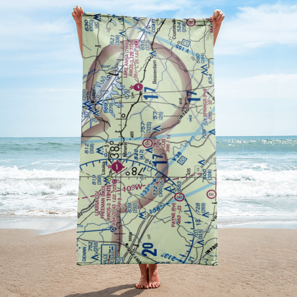 Cub Field (VA81) VFR Sectional Towel 