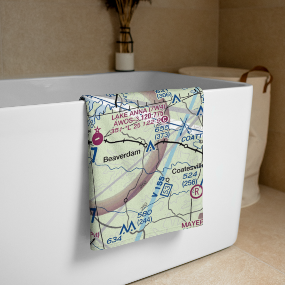 Cub Field (VA81) VFR Sectional Towel 